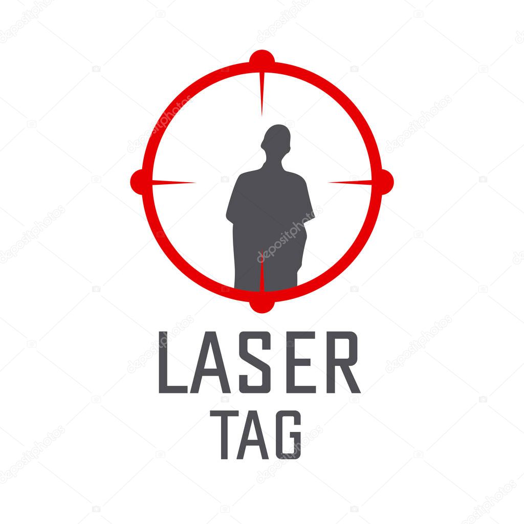 vector logo for laser tag and airsoft