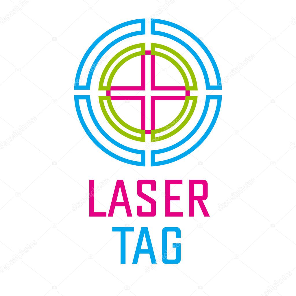 vector logo for laser tag and airsoft