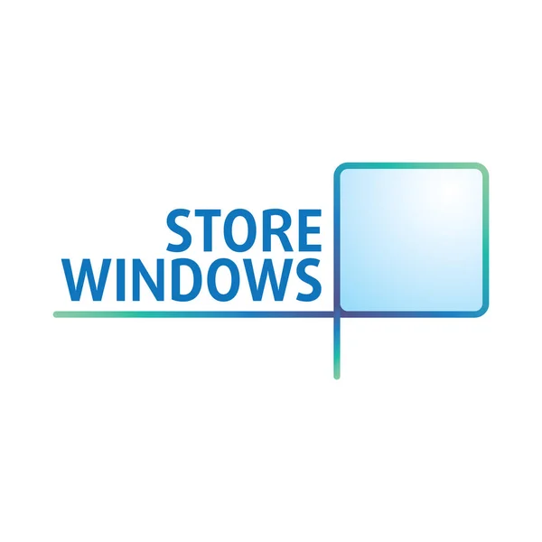 Wektor logo na temat okien, drzwi — Wektor stockowy