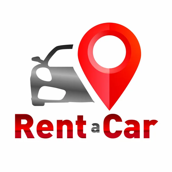 Logotipo del vector para el alquiler de coches y ventas — Archivo Imágenes Vectoriales