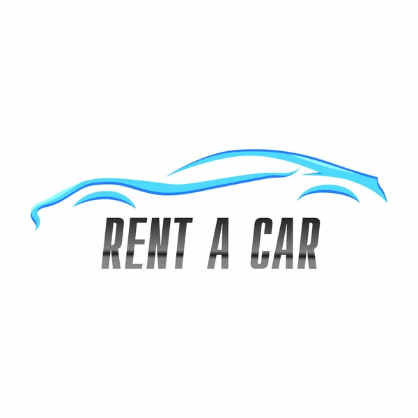 Logo vettoriale per noleggio e vendita auto — Vettoriale Stock