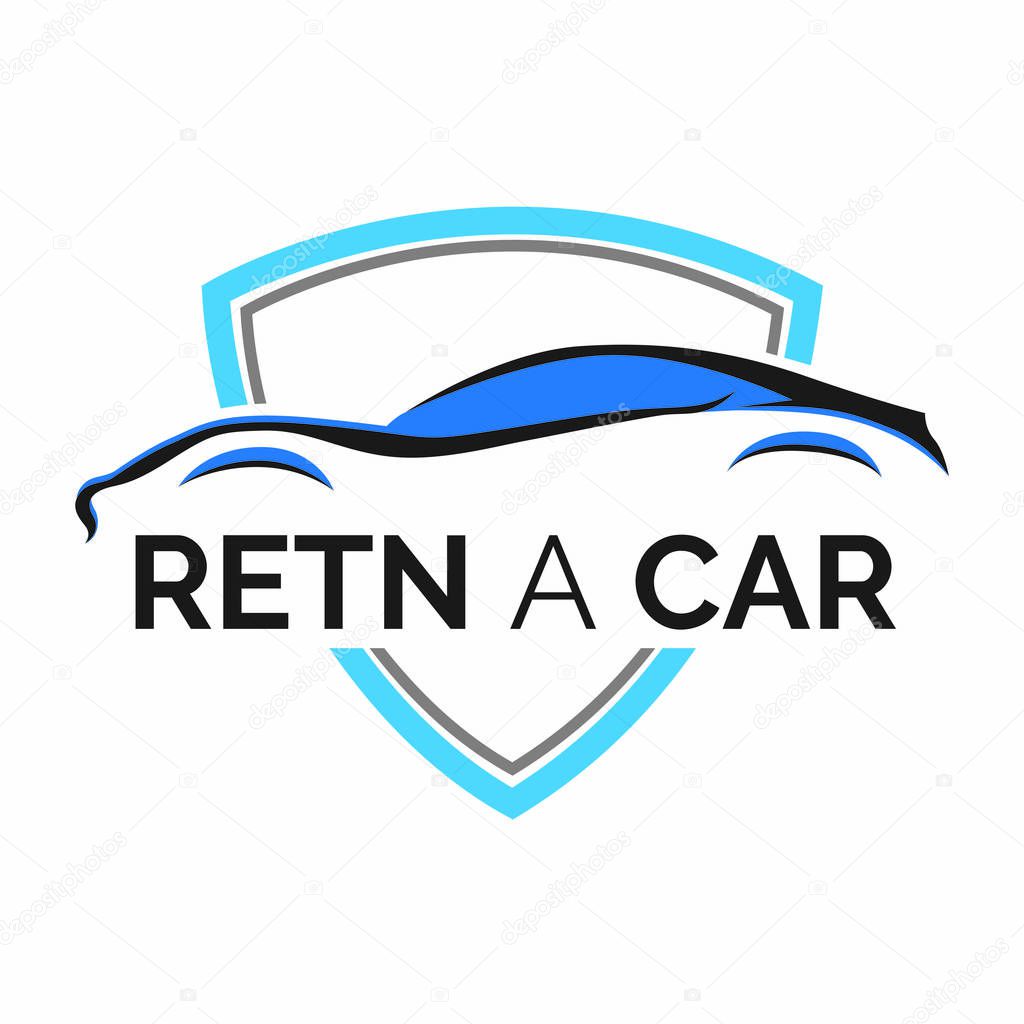 vector logo for car rental and sales