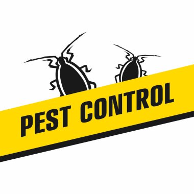 Haşere ve böcek kontrol şirketi için vektör logosu
