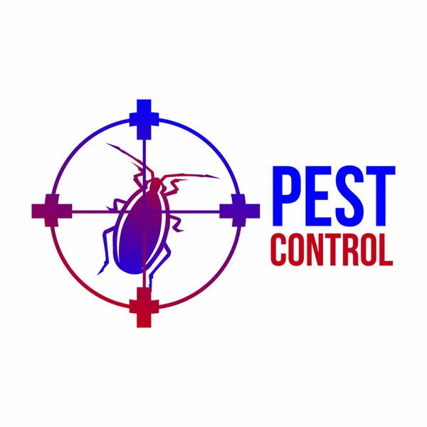 Vector logo for pest and insect control company — Stock Vector