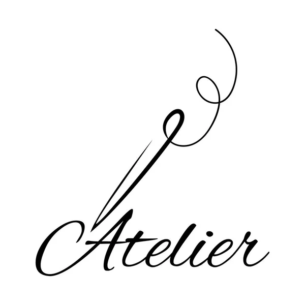 Logo vectoriel pour un atelier de couture, tailleur — Image vectorielle