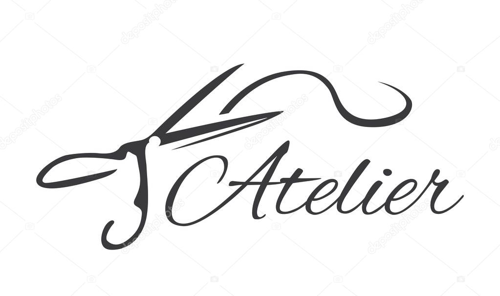 Vector logo for a sewing workshop