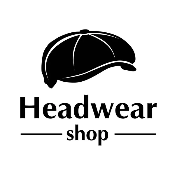 Vector logo voor winkel hoeden en caps — Stockvector