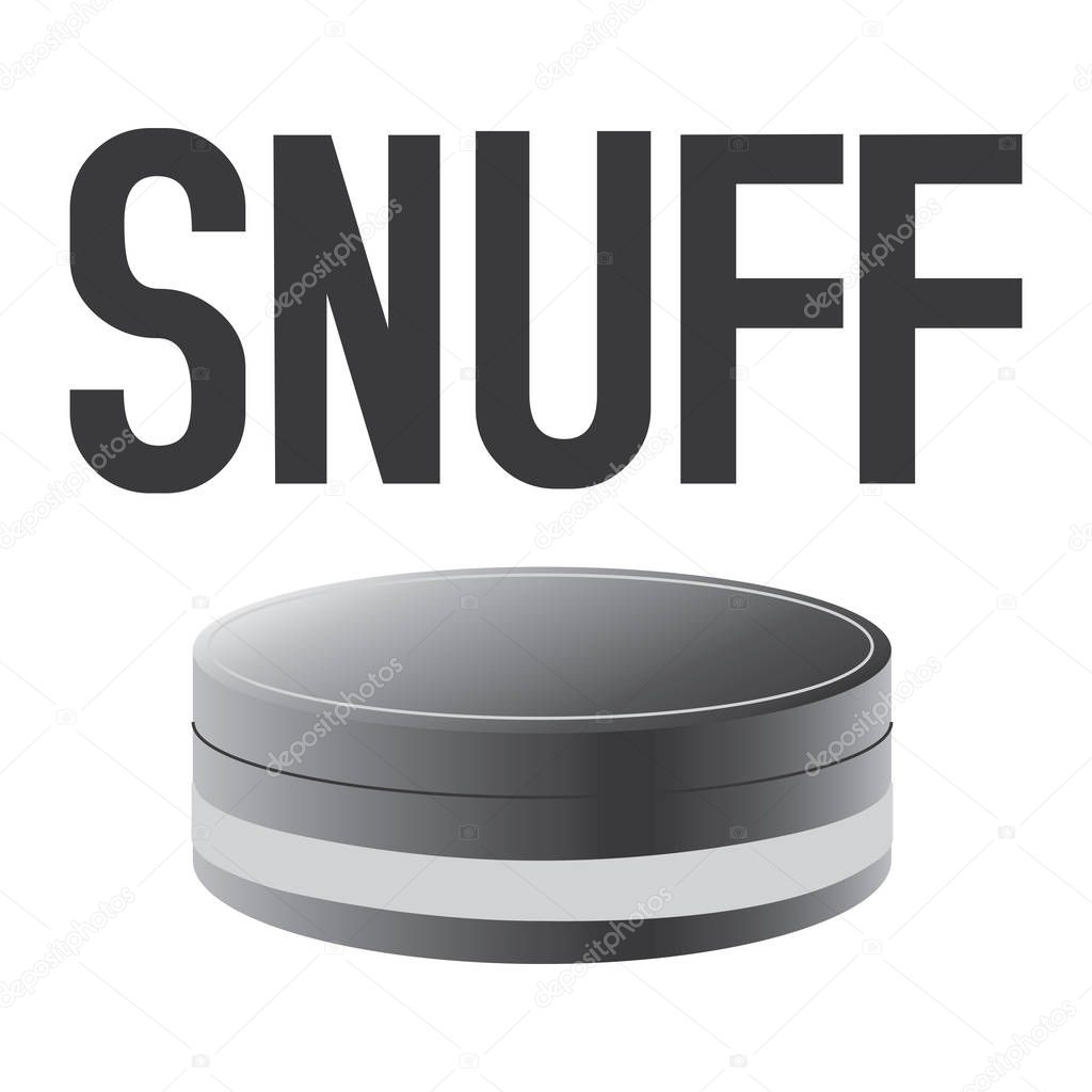Vector logo of snuff and chewing tobacco