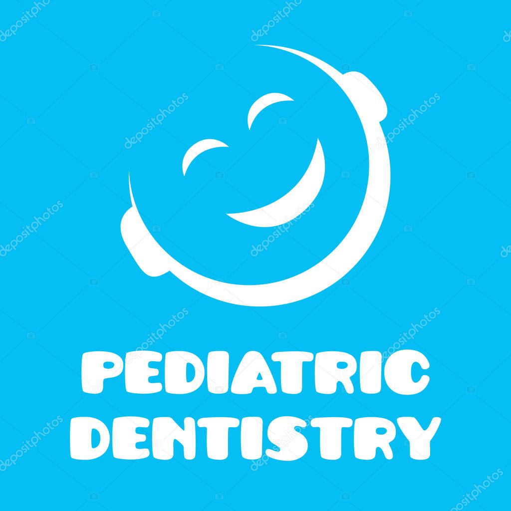 Vector logo for pediatric dentistry