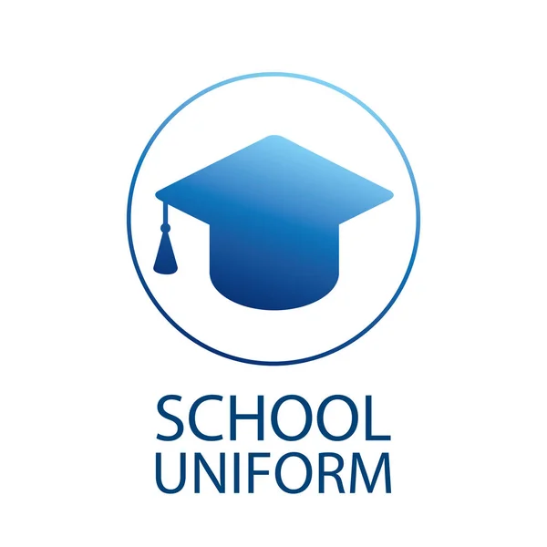 Wektor logo dla odzieży szkolnej sklepu i mundury — Wektor stockowy