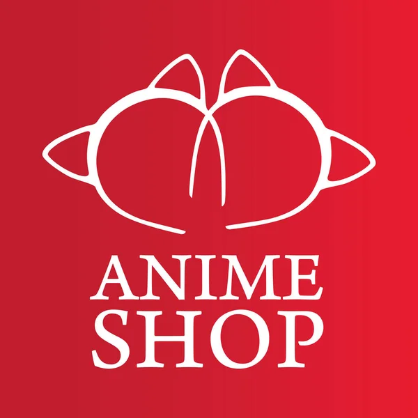 Logo vectoriel pour anime et boutique de souvenirs — Image vectorielle