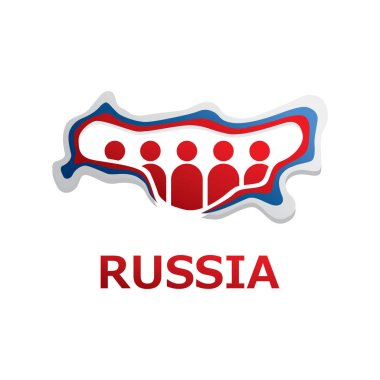 Rusya, Rusya sembolleri ile Vektör logosu