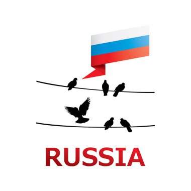 Rusya, Rusya sembolleri ile Vektör logosu