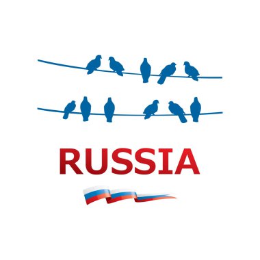 Rusya, Rusya sembolleri ile Vektör logosu