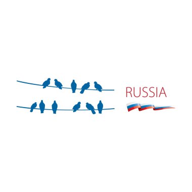 Rusya, Rusya sembolleri ile Vektör logosu