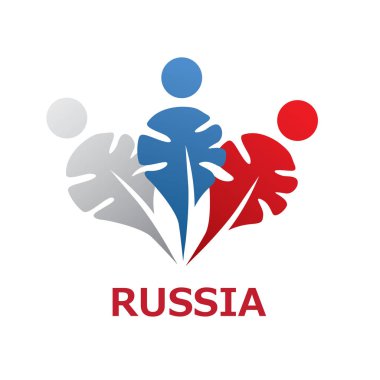 Rusya, Rusya sembolleri ile Vektör logosu