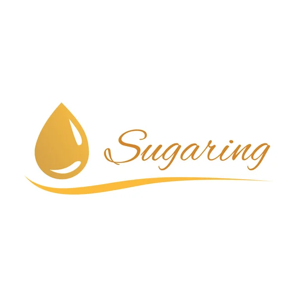 Logotipo vectorial para la depilación y la empresa azucarera — Archivo Imágenes Vectoriales
