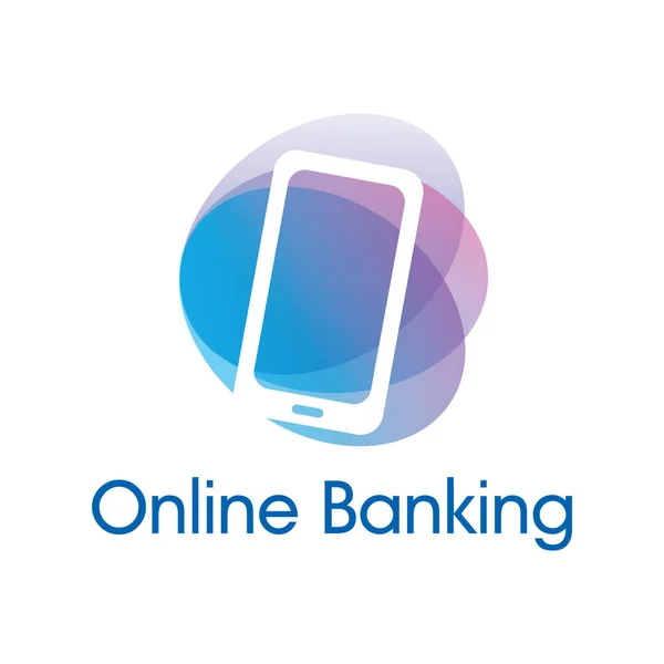 Vector logo för online bank och online-överföringar — Stock vektor