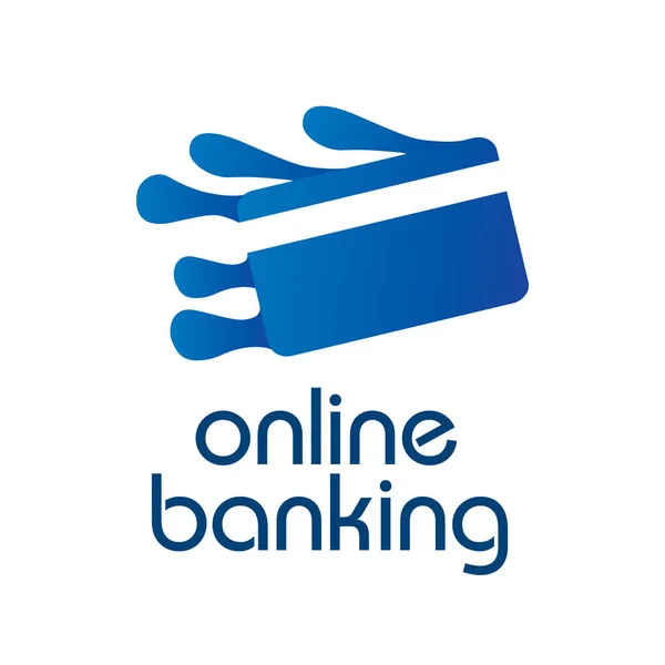 Vector logo voor online bank-en online transfers — Stockvector