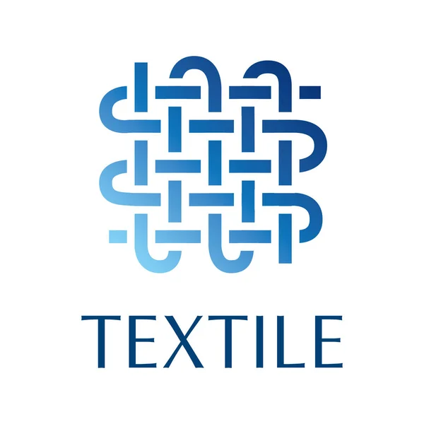 Vector logo van textielweefsel en naaien — Stockvector