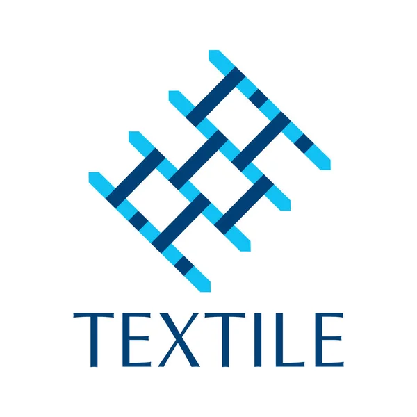 Logotipo vectorial de la tela textil y costura — Archivo Imágenes Vectoriales