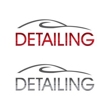 Vector logo for detailing car and tuning clipart