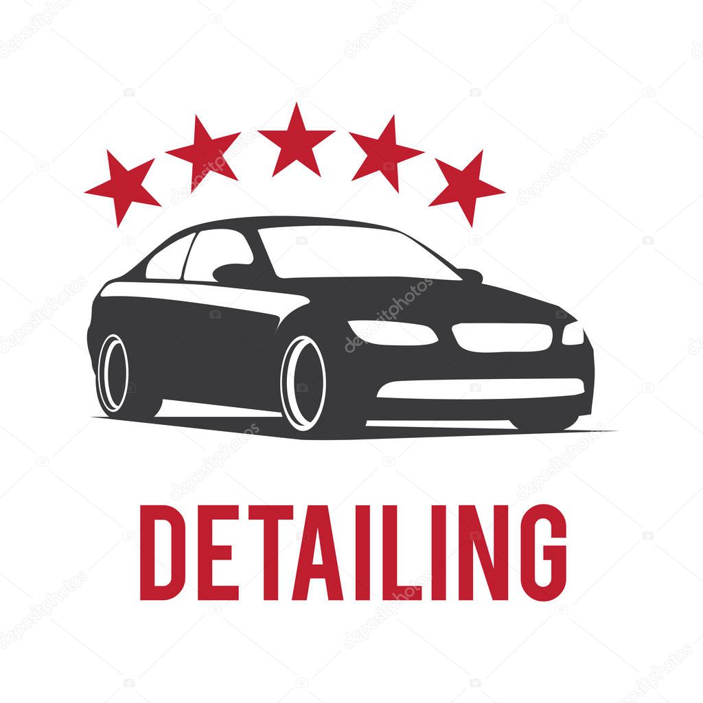 Vector logo for detailing car