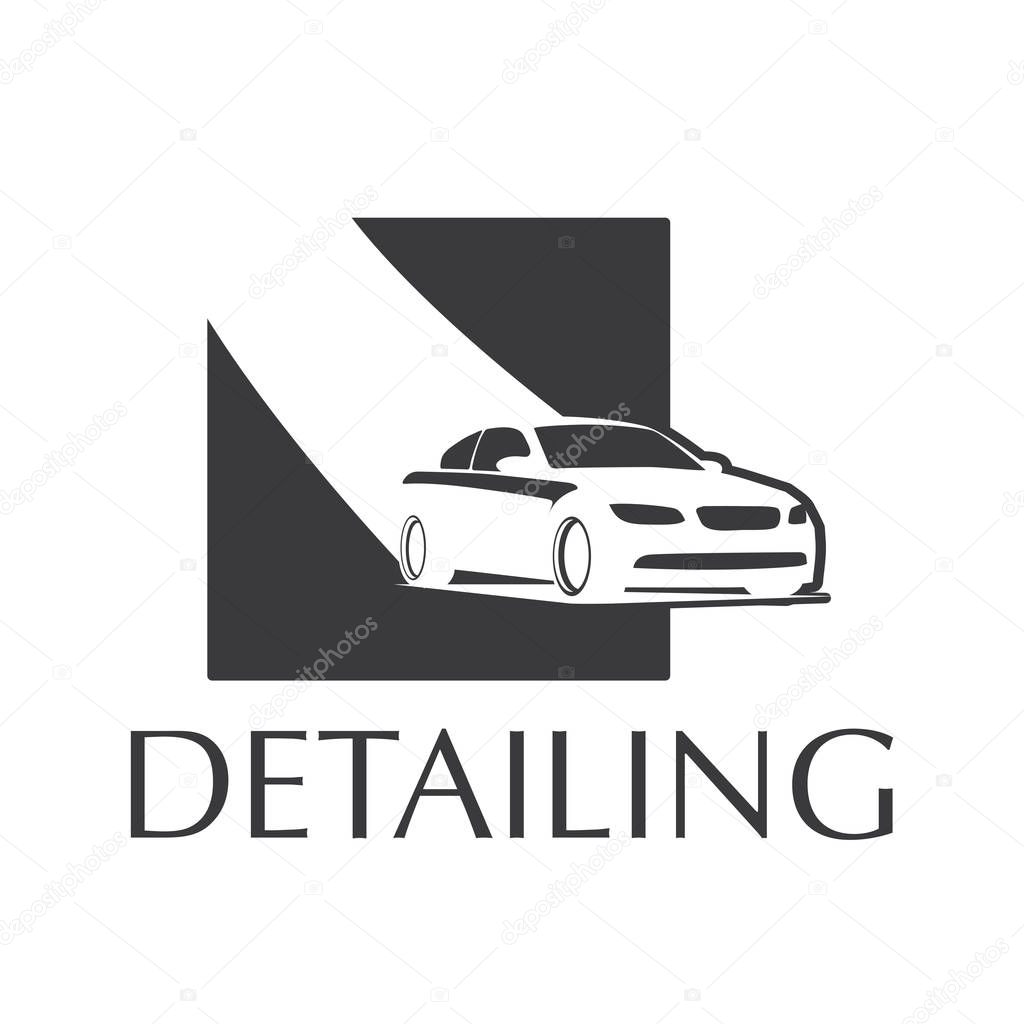 Vector logo for detailing car