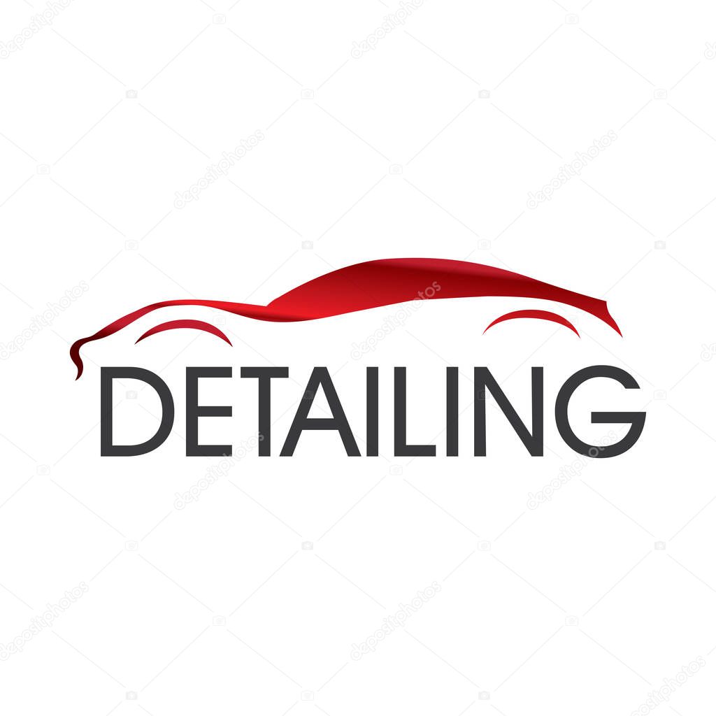 Vector logo for detailing car