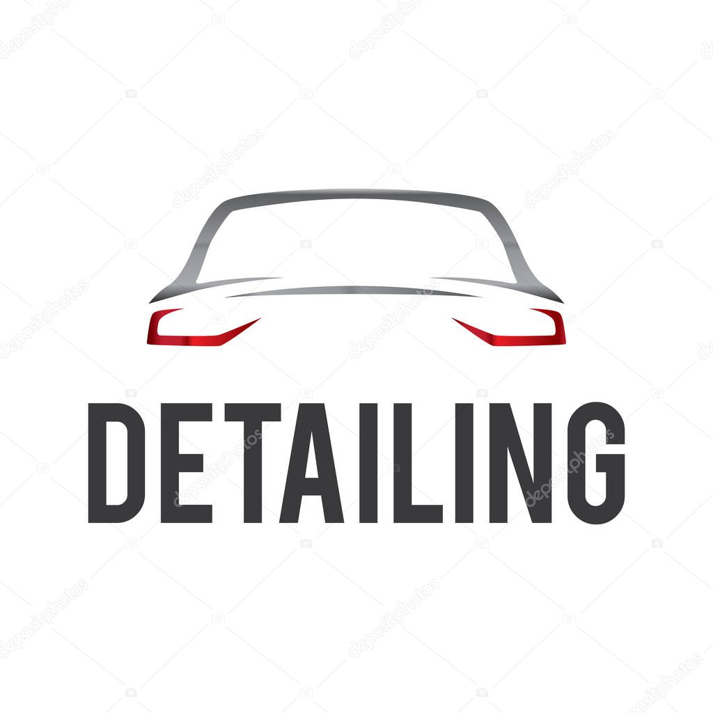 Vector logo for detailing car