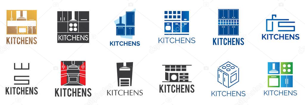 Vector logo of kitchen furniture