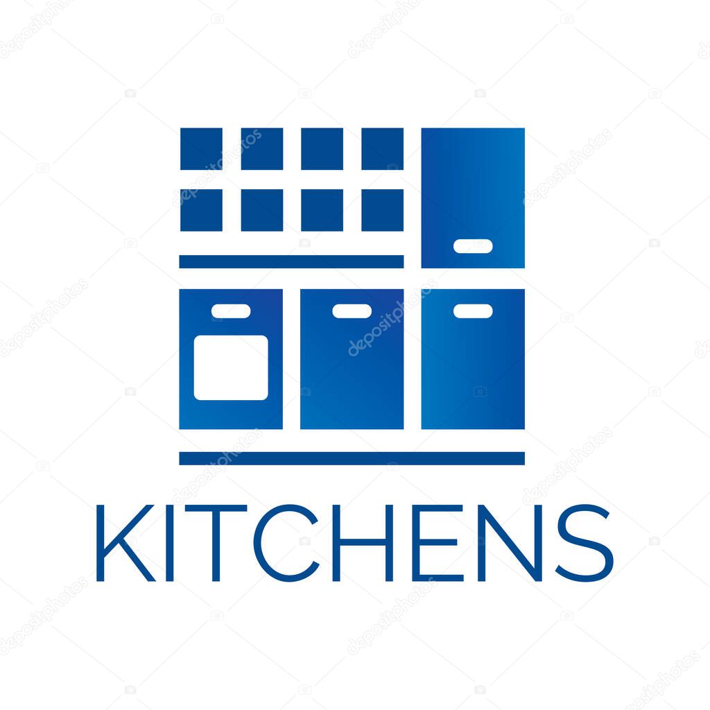 Vector logo of kitchen furniture