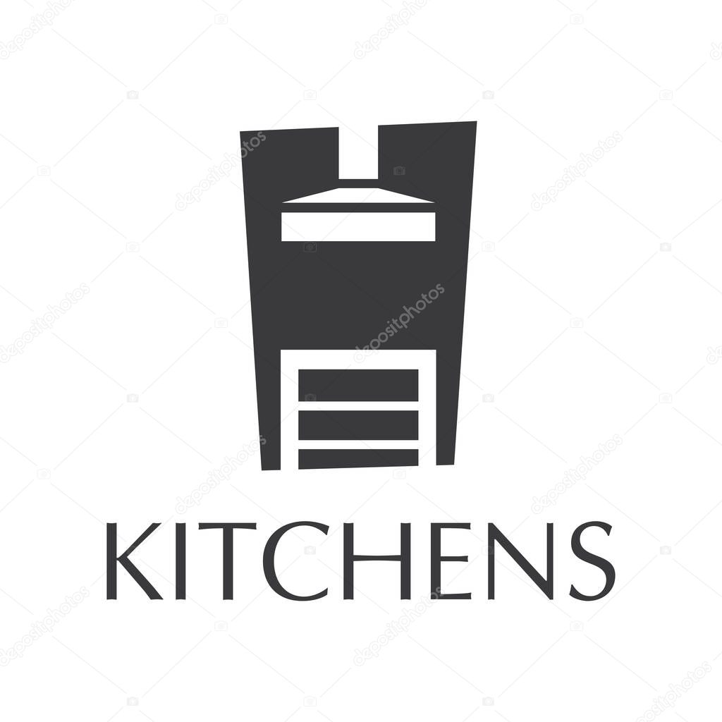 Vector logo of kitchen furniture