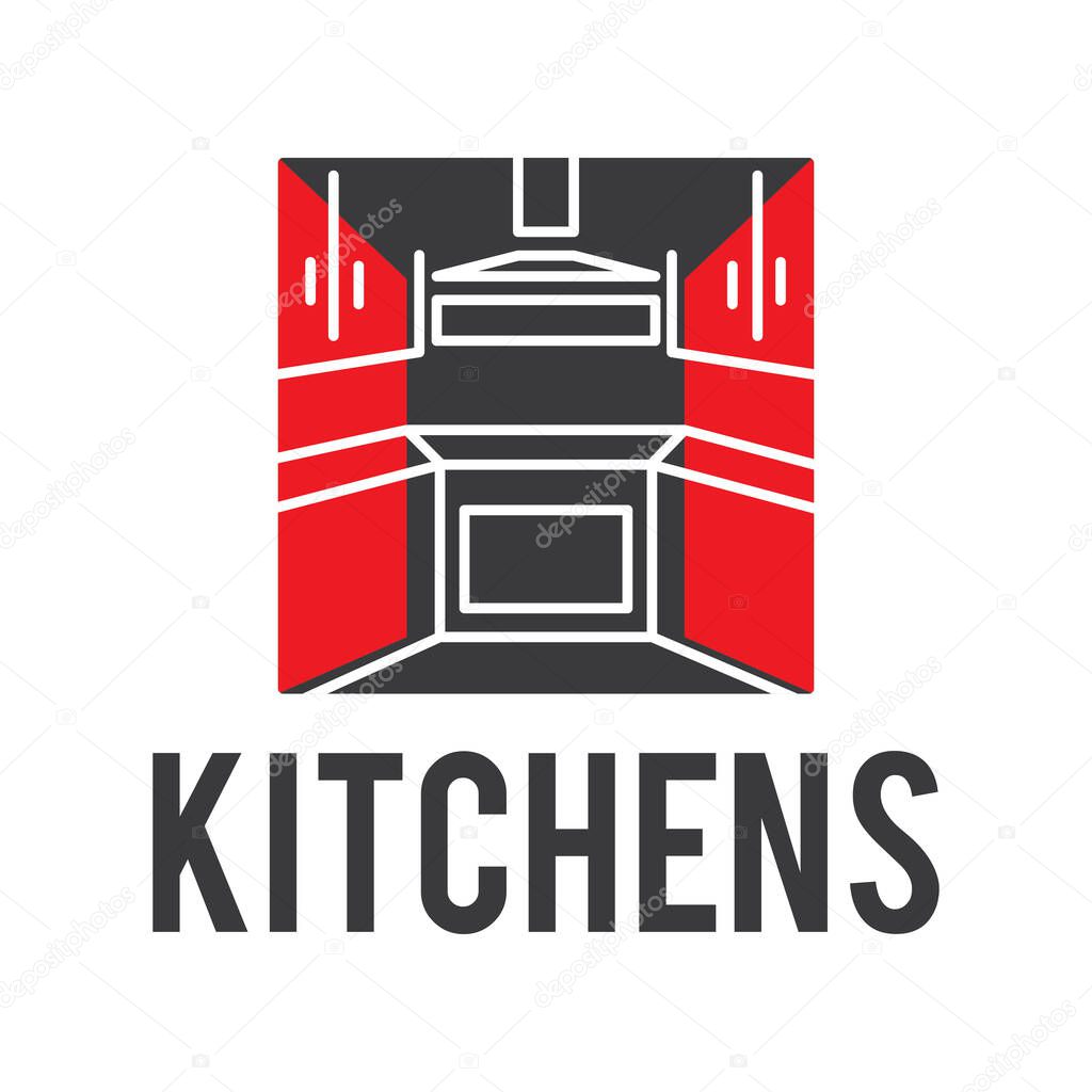 Vector logo of kitchen furniture