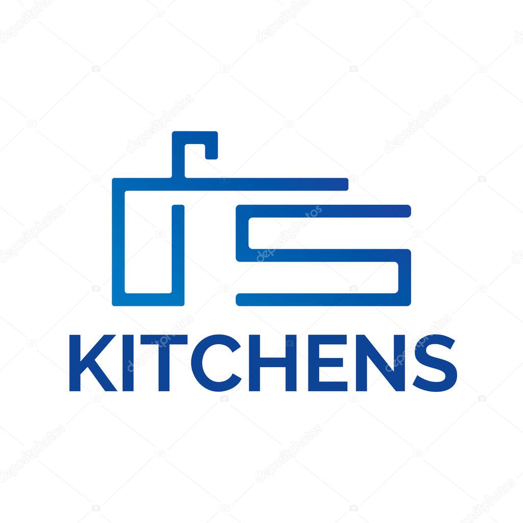 Vector logo of kitchen furniture