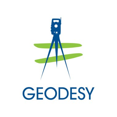 Jeodezik, tasarım ve topoğrafyanın vektör logosu