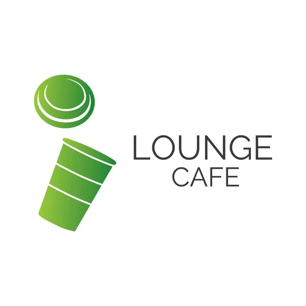 Vector logo lounge cafe, vrijetijdsbesteding en entertainment — Stockvector