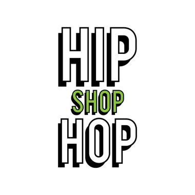 Hip hop giyim mağazası için vektör logosu falan.