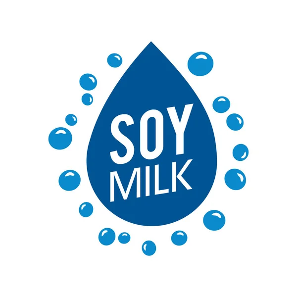 Logotipo vectorial de soja y productos agrícolas — Vector de stock
