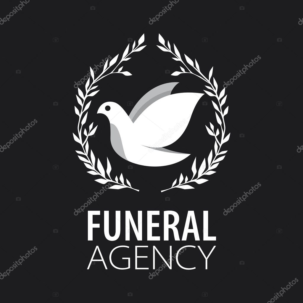 Vector logo of funeral services