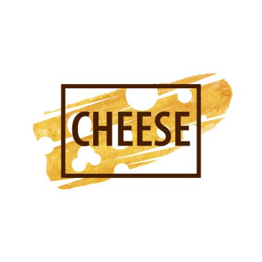 Bir peynir şirketinin vektör logosu