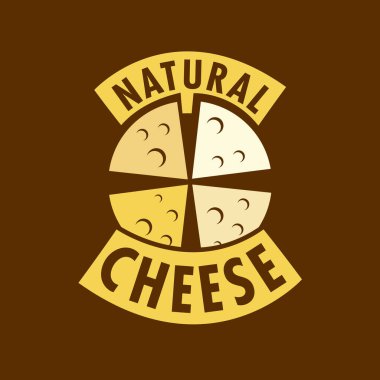 Bir peynir şirketinin vektör logosu