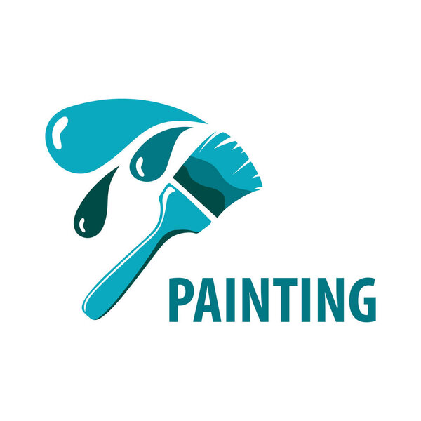Vector logo of a painter, paint