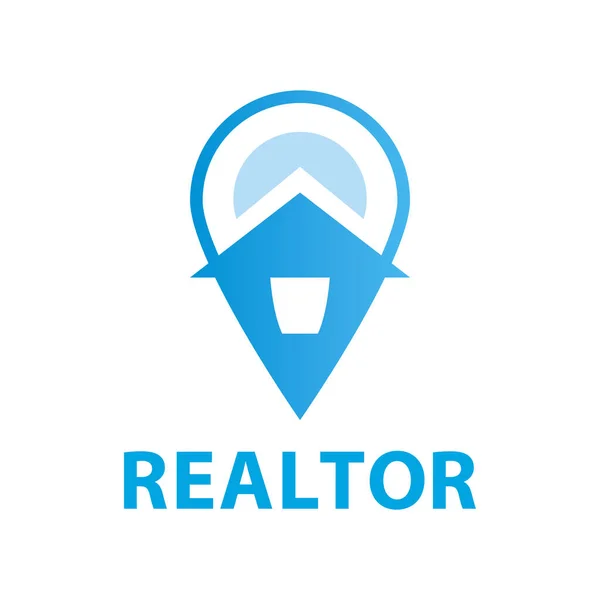 Vector Logo Realtor Real Estate Sales — Stock Vector