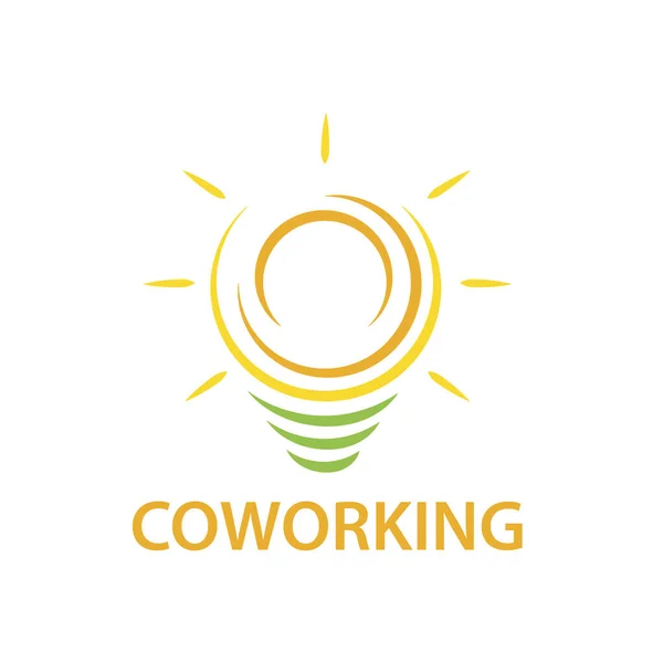 Vector Logo Coworking Workspace — Stock Vector