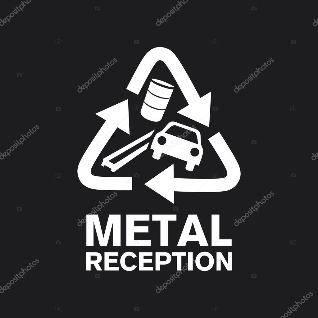 Vector logo reception and utilization metal