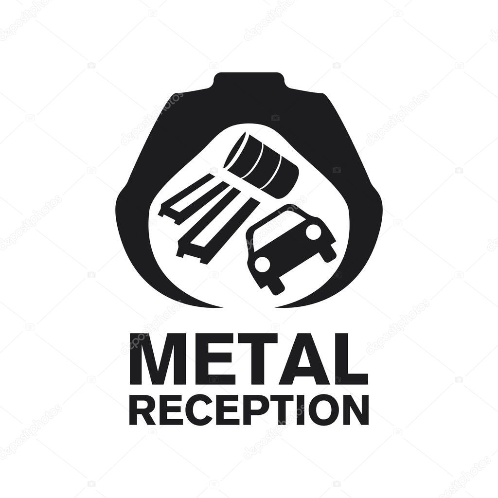 Vector logo reception and utilization metal