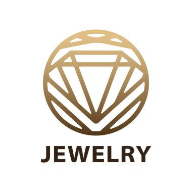 Bir mücevher atölyesinin vektör logosu