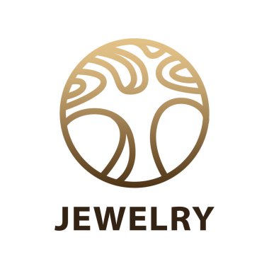 Bir mücevher atölyesinin vektör logosu