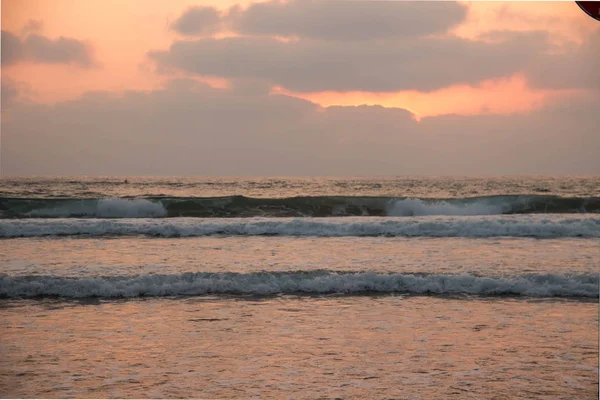 stock image Beautiful scenic sunset on the sea coast